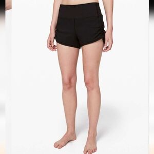 Lululemon Cinch and Stretch Short 2.5" Black Womens 8